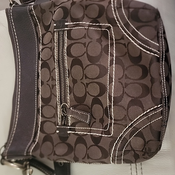 VINTAGE Coach Legacy Signature Monogram Canvas Crossbody Bag NWOT - Picture 11 of 11